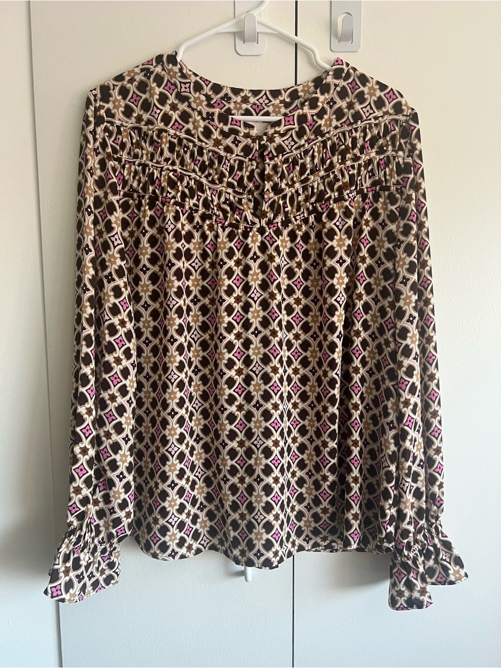 Loft Printed Long-Sleeve Women’s Blouse